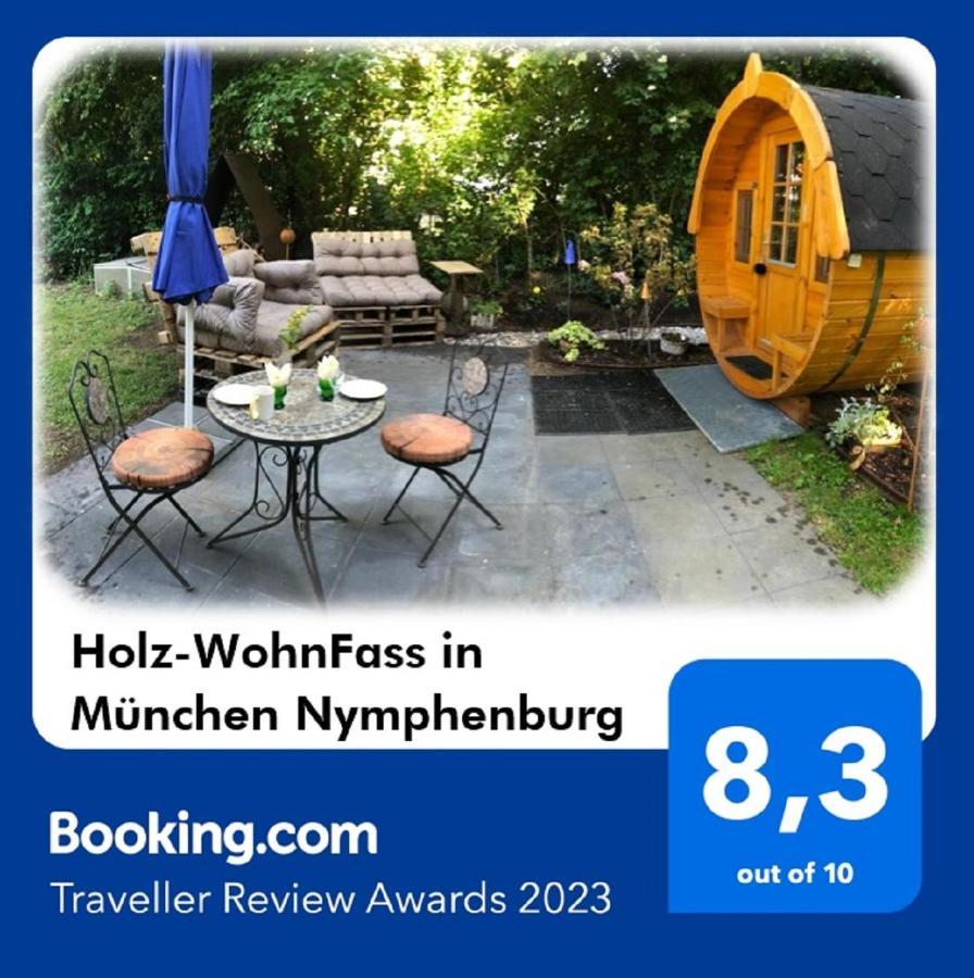 Ferienwohnung Holz-Wohnfass in München-Nymphenburg Exterior foto
